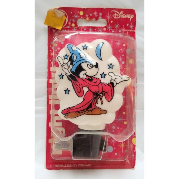 Vintage 1988 Disney Mickey Mouse Sorcerer's Apprentice Night Light GE H514 NOS - Picture 1 of 6